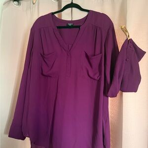 Torrid Deep Purple Blouse